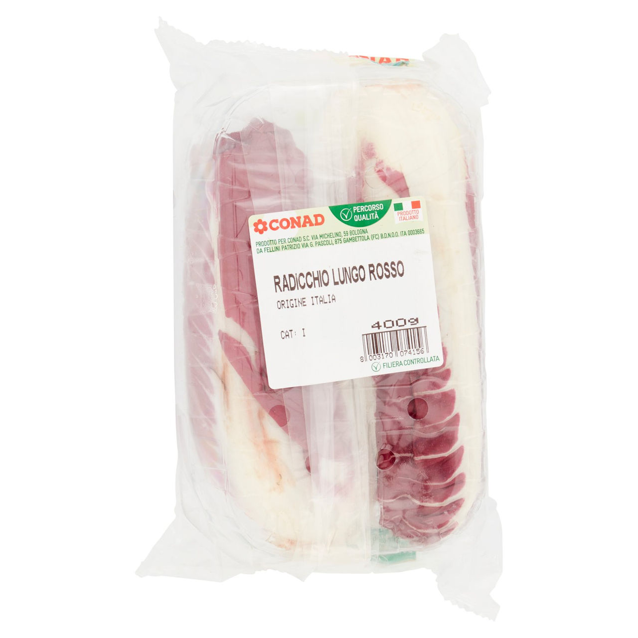 CONAD Percorso Qualità Radicchio Lungo Rosso Italia 400 g