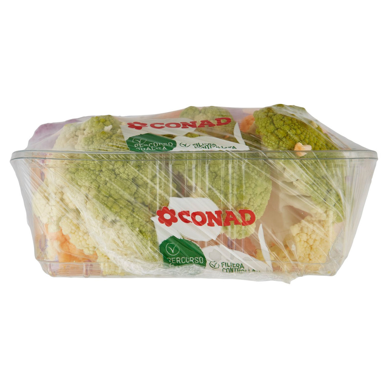 CONAD Percorso Qualità Rosette di Cavoli Misti bianco, viola, arancione e verde Italia 400 g