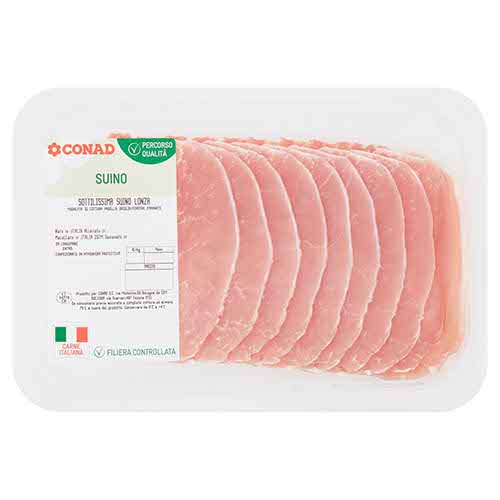 CONAD Percorso Qualità Sottilissima Suino Lonza