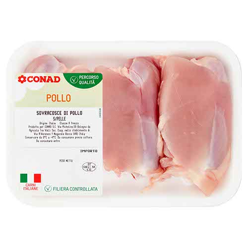CONAD Percorso Qualità Sovracosce di Pollo S/Pelle