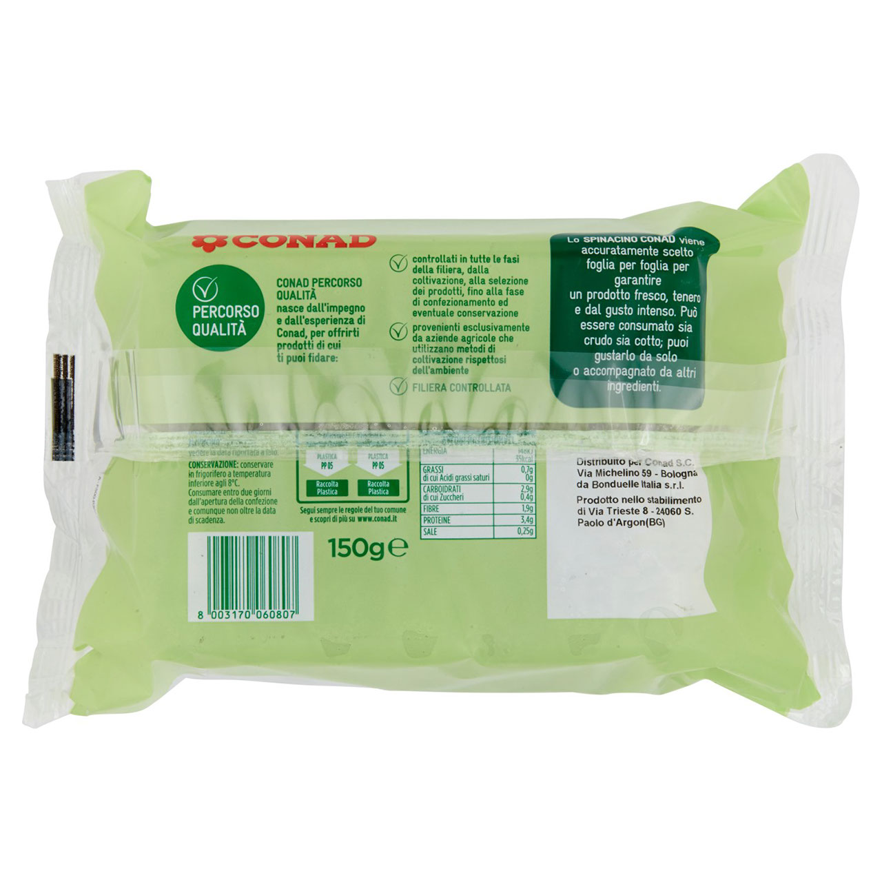Spinacino vaschetta alta Conad in vendita online