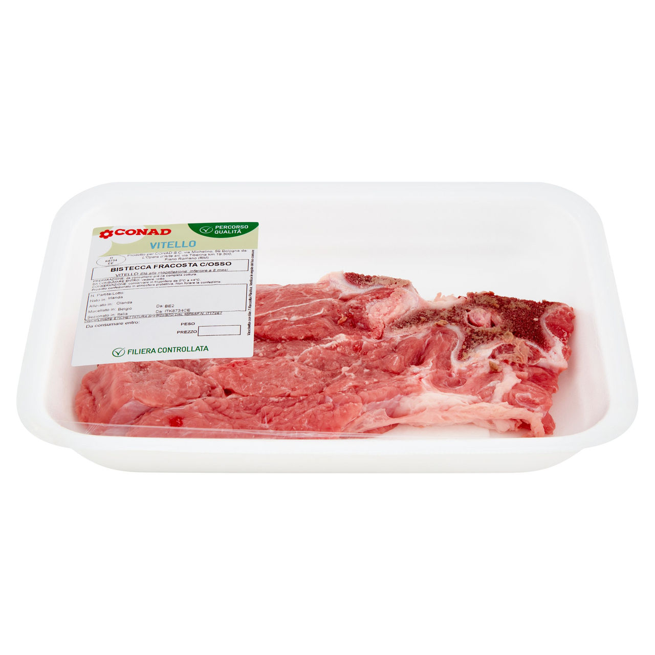 CONAD Percorso Qualità Vitello Bistecca Fracosta c/Osso