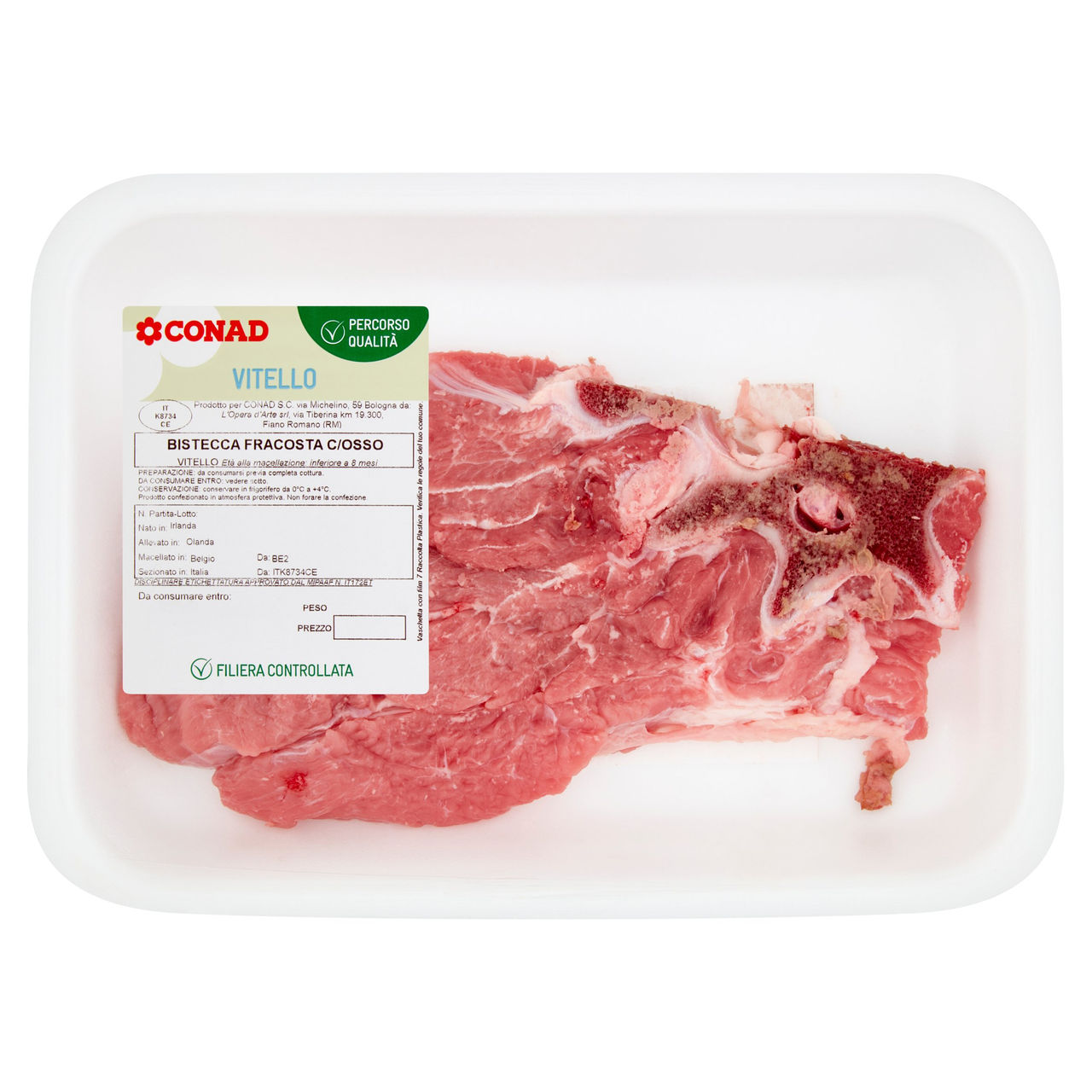 CONAD Percorso Qualità Vitello Bistecca Fracosta c/Osso