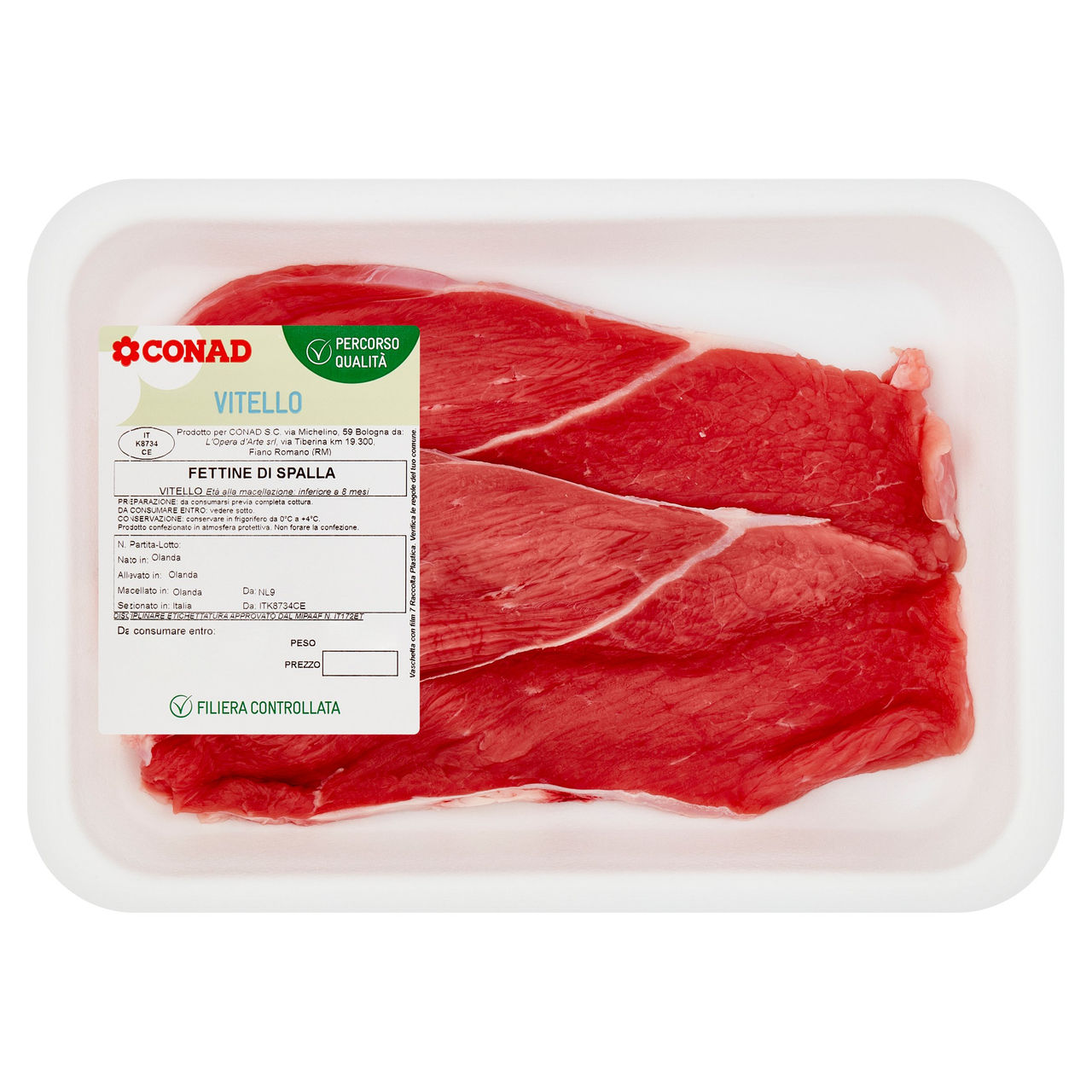 CONAD Percorso Qualità Vitello Fettine di Spalla