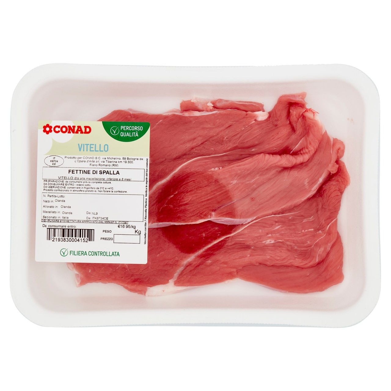 CONAD Percorso Qualità Vitello Fettine di Spalla