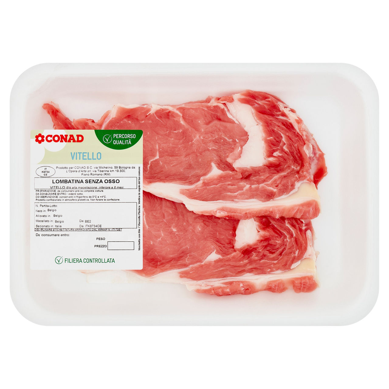 CONAD Percorso Qualità Vitello Lombatina Senza Osso