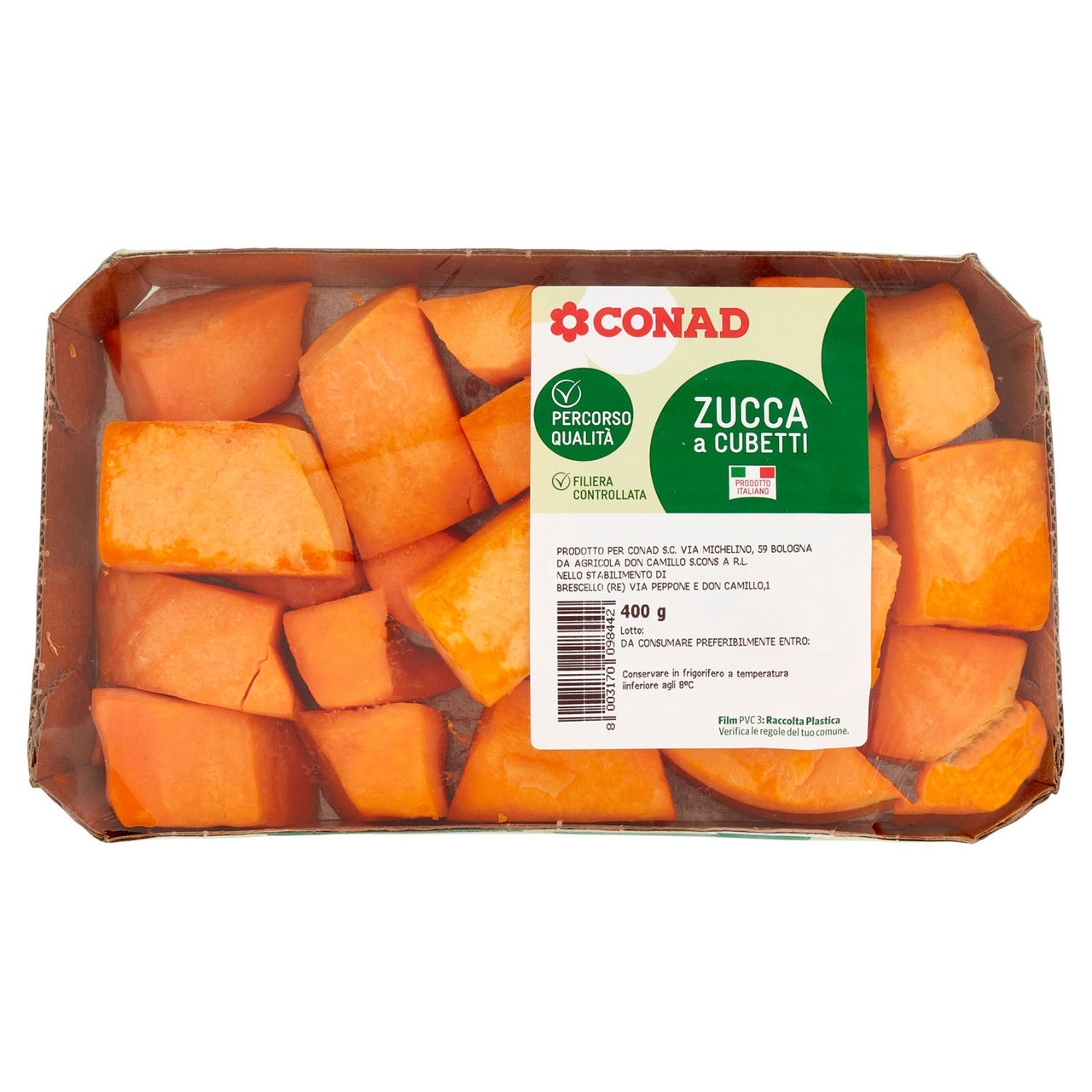 CONAD Percorso Qualità Zucca a Cubetti 400 g