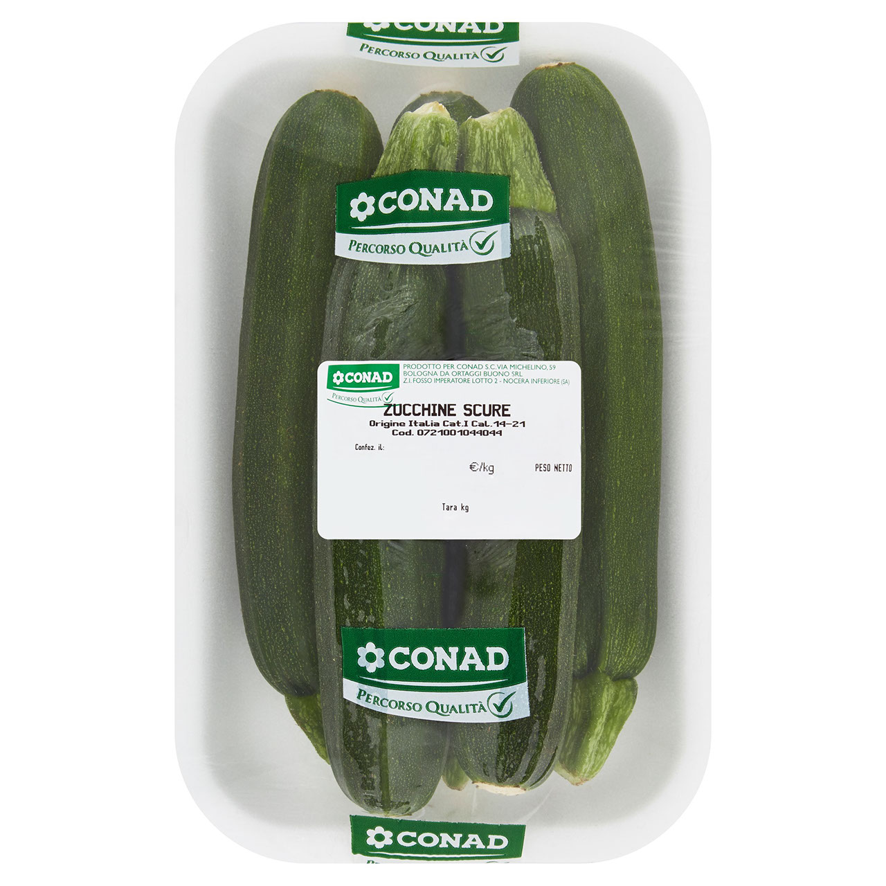 CONAD PERCORSO QUALITÀ Zucchine scure Italia cal. 14-21