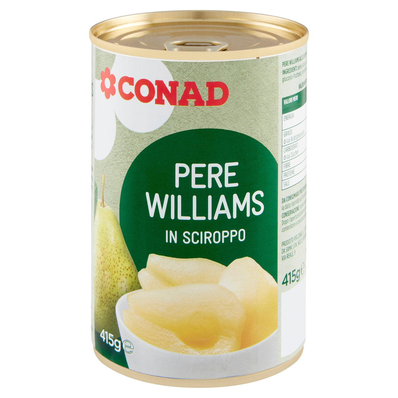Pere Williams in Sciroppo 415 g Conad