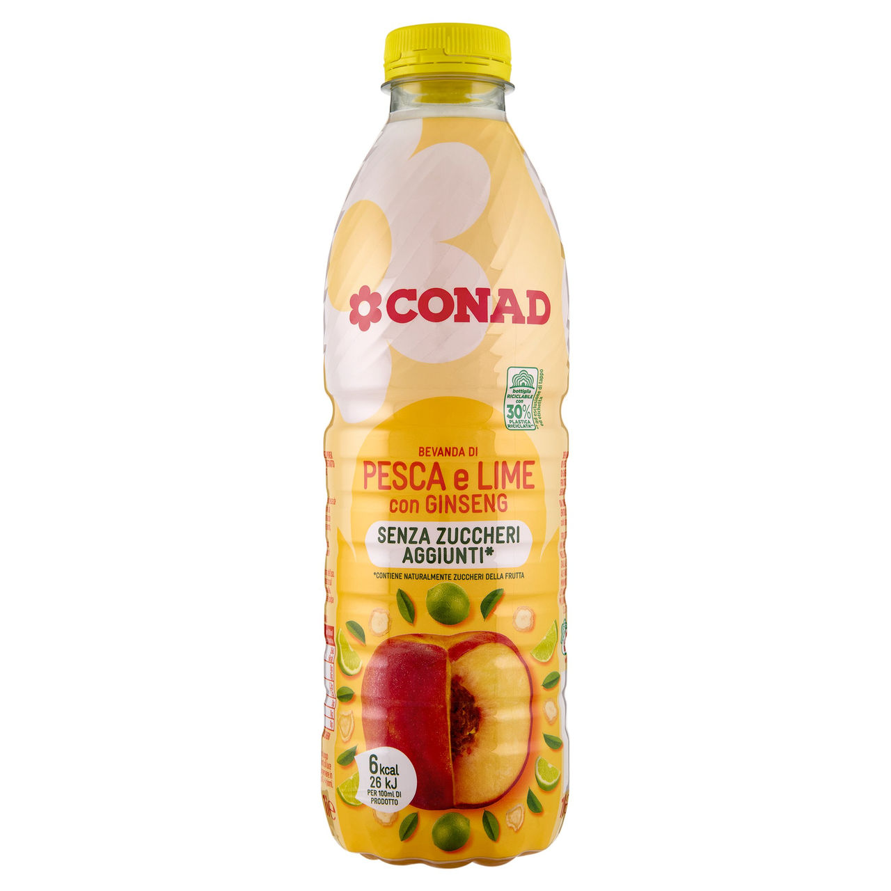 Succo di frutta Pesca Lime Ginseng 1 L Conad