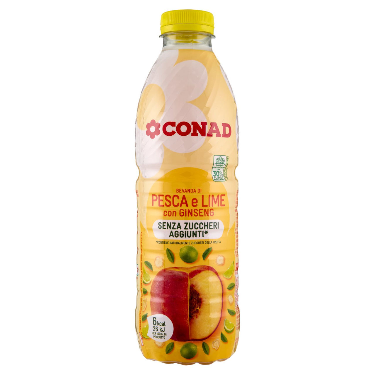 Succo di frutta Pesca Lime Ginseng 1 L Conad