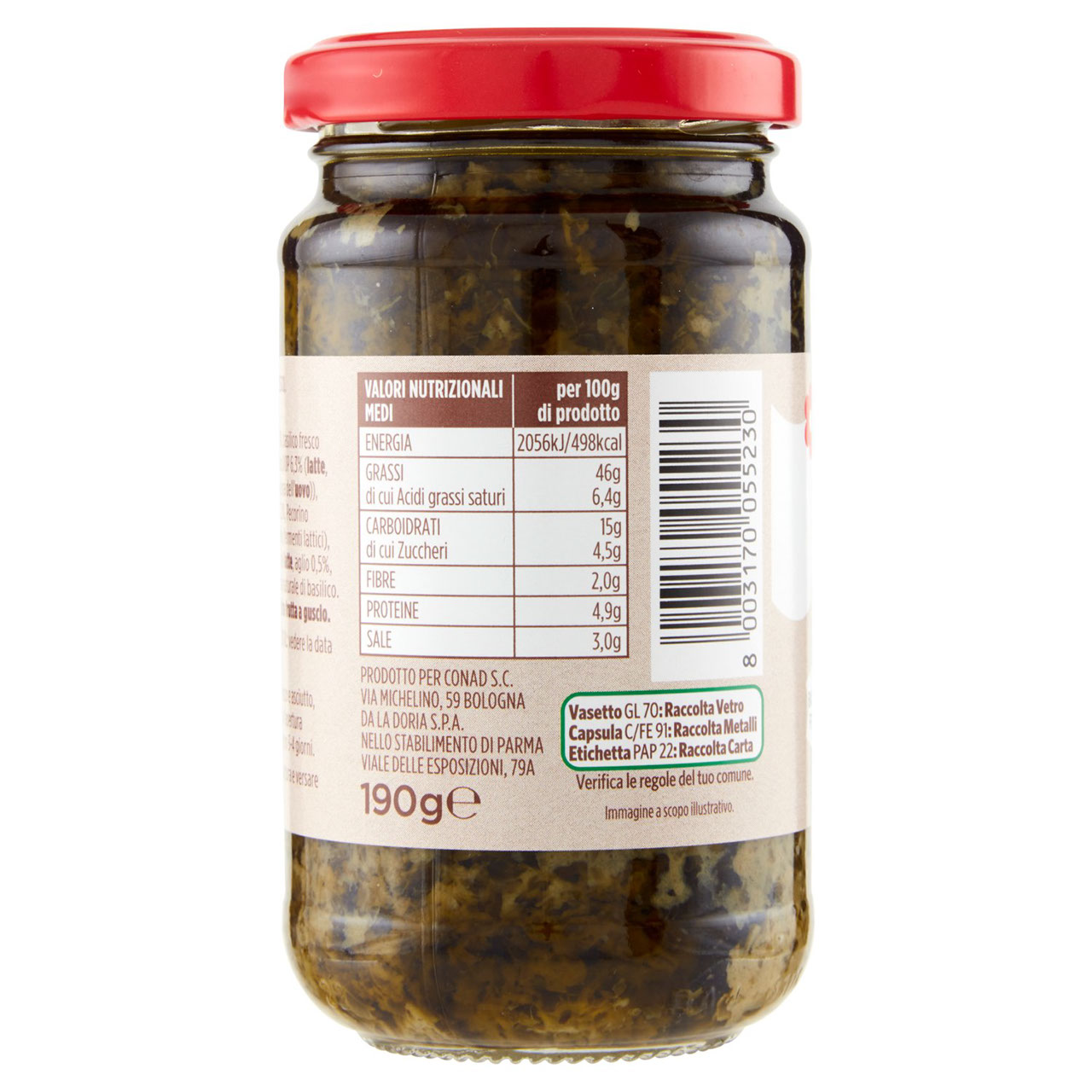 Pesto alla Genovese 190 g Conad in vendita online