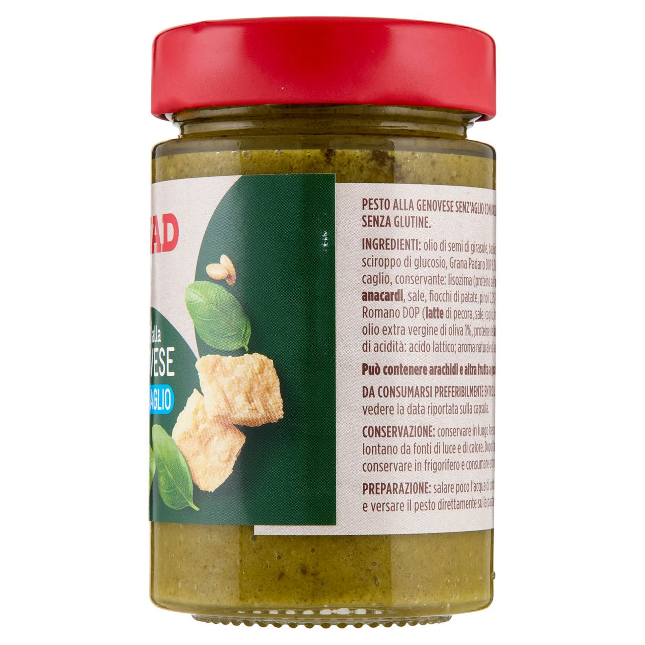 Pesto alla Genovese Senza Aglio 190 g Conad Conad