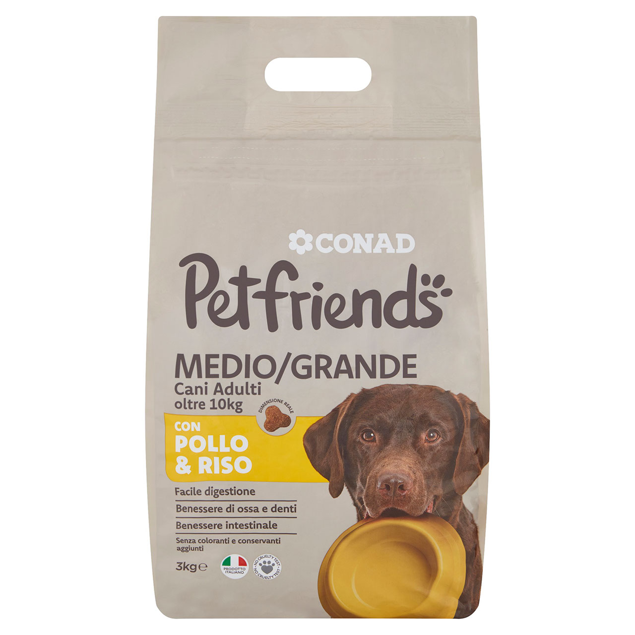 Petfriends Cani Adulti oltre 10 kg Pollo & Riso