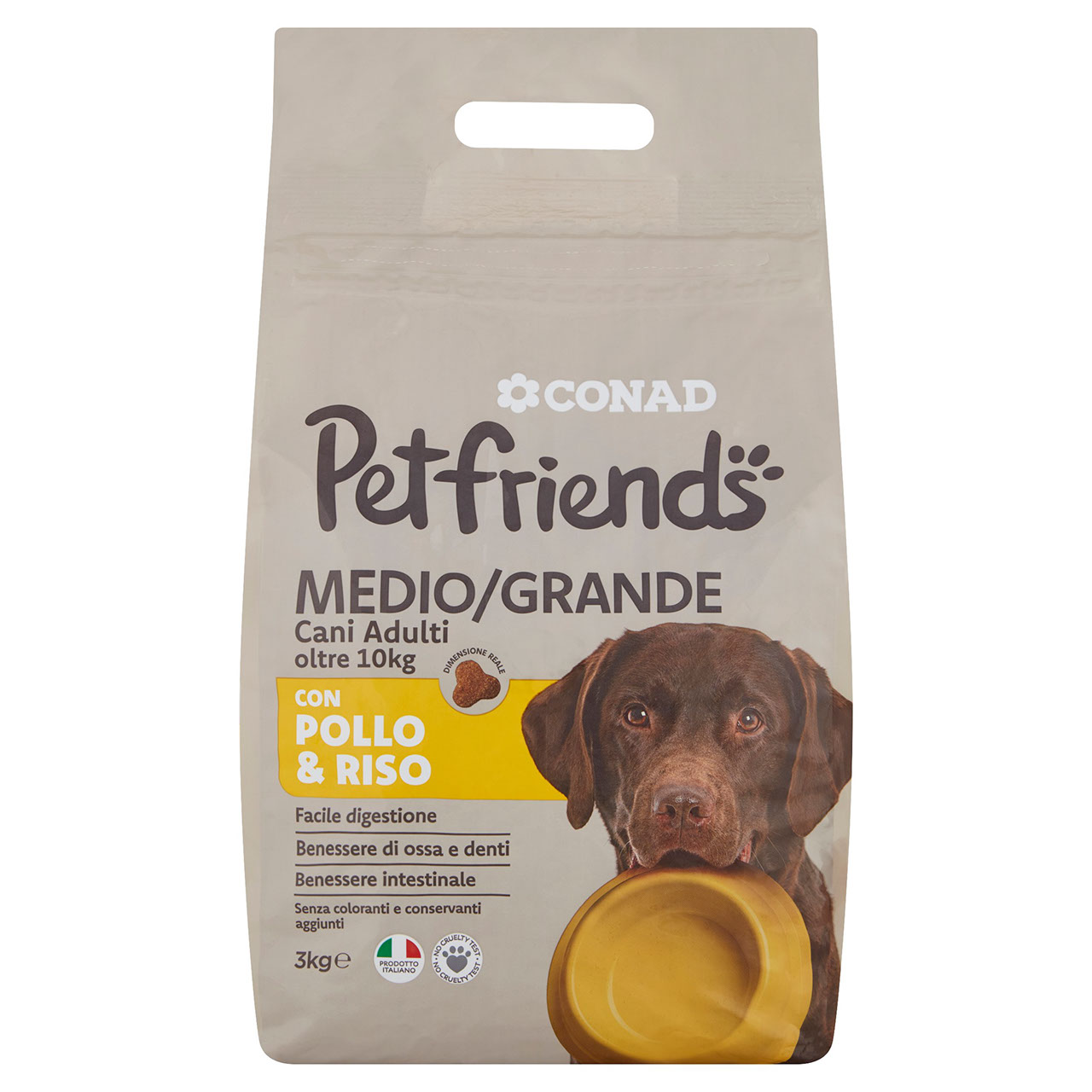 Petfriends Cani Adulti oltre 10 kg Pollo & Riso