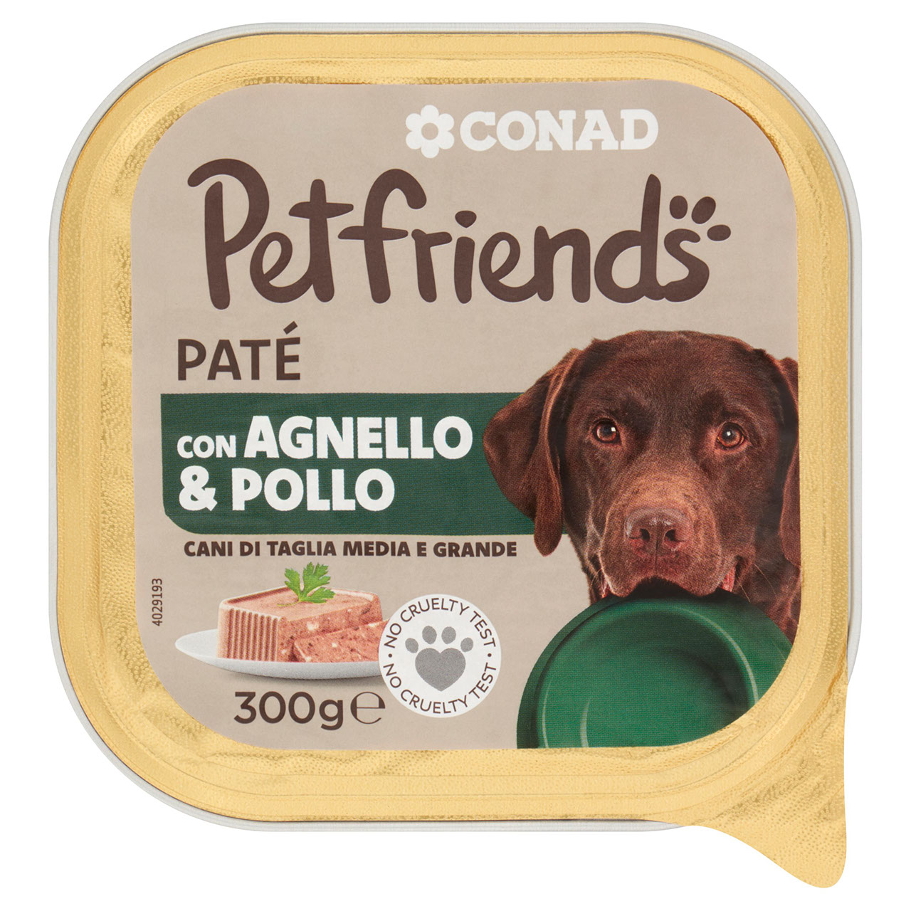 Patè Agnello e Pollo 300g Petfriends Conad