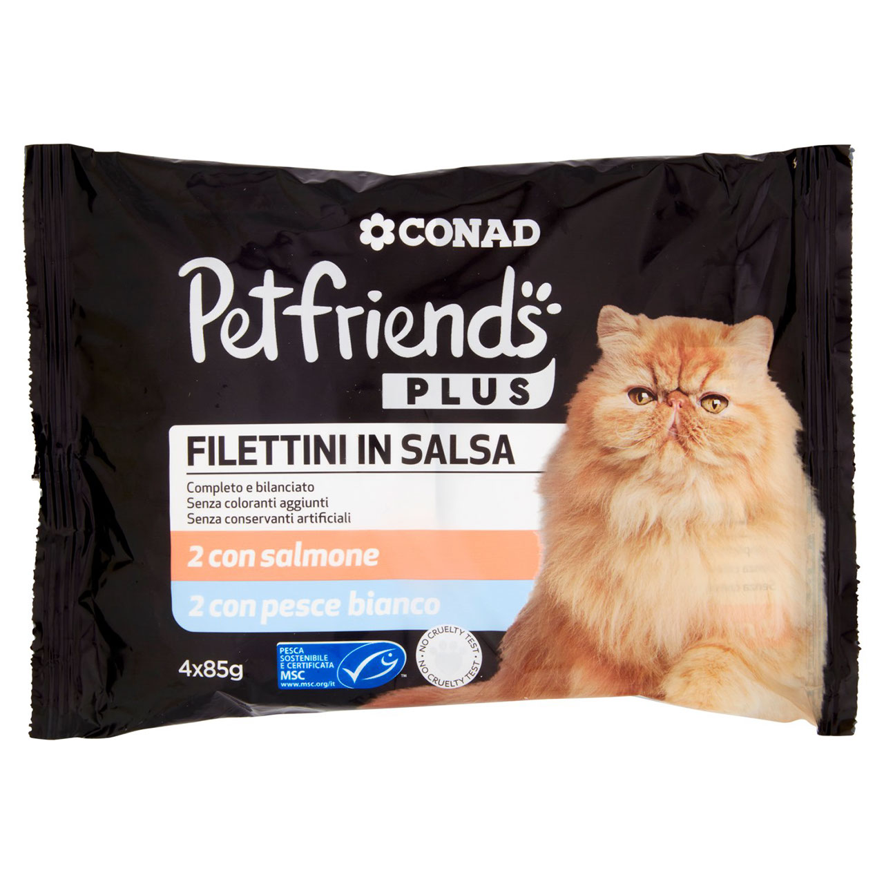 Petfriends Plus Filettini in salsa Salmone e Pesce