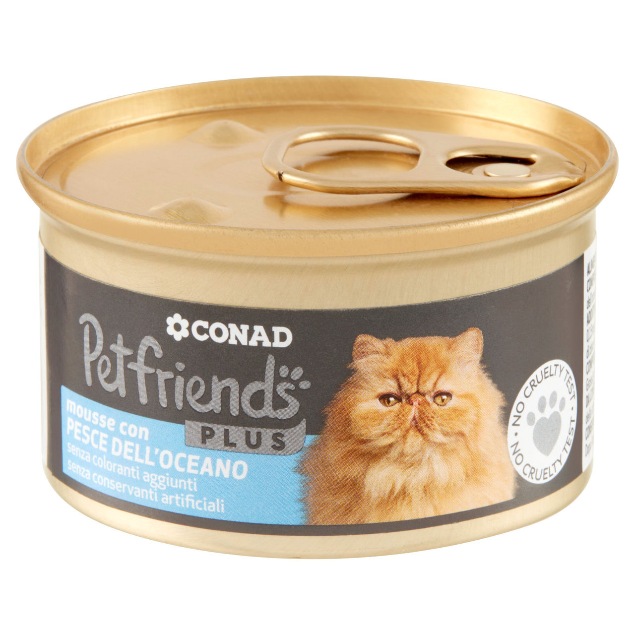 CONAD Petfriends Plus Mousse con Pesce dell'Oceano 85 g