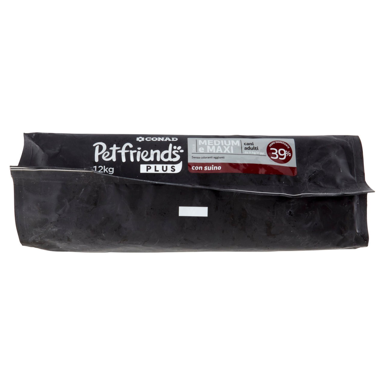 CONAD Petfriends Plus Taglia Medium e Maxi cani adulti da 11 kg in poi con suino 12 kg