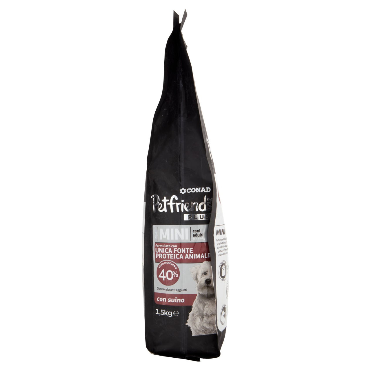 CONAD Petfriends Plus Taglia Mini cani adulti da 1 a 10 kg con suino 1,5 kg