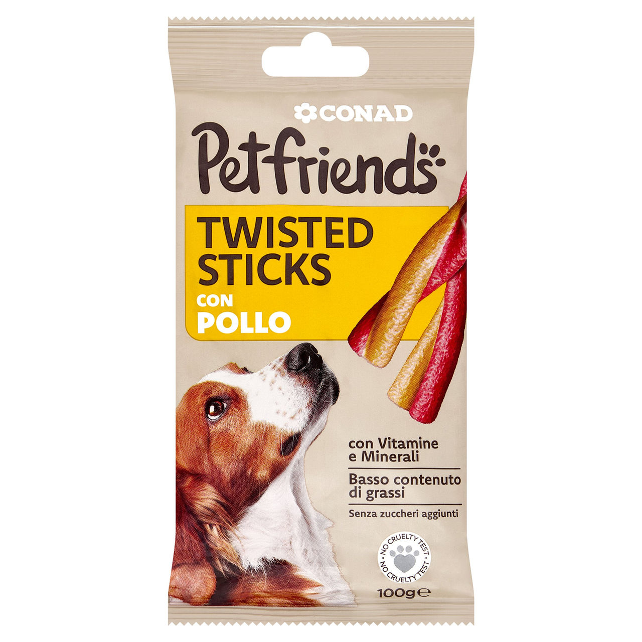 CONAD Petfriends Twisted Sticks con Pollo 100 g