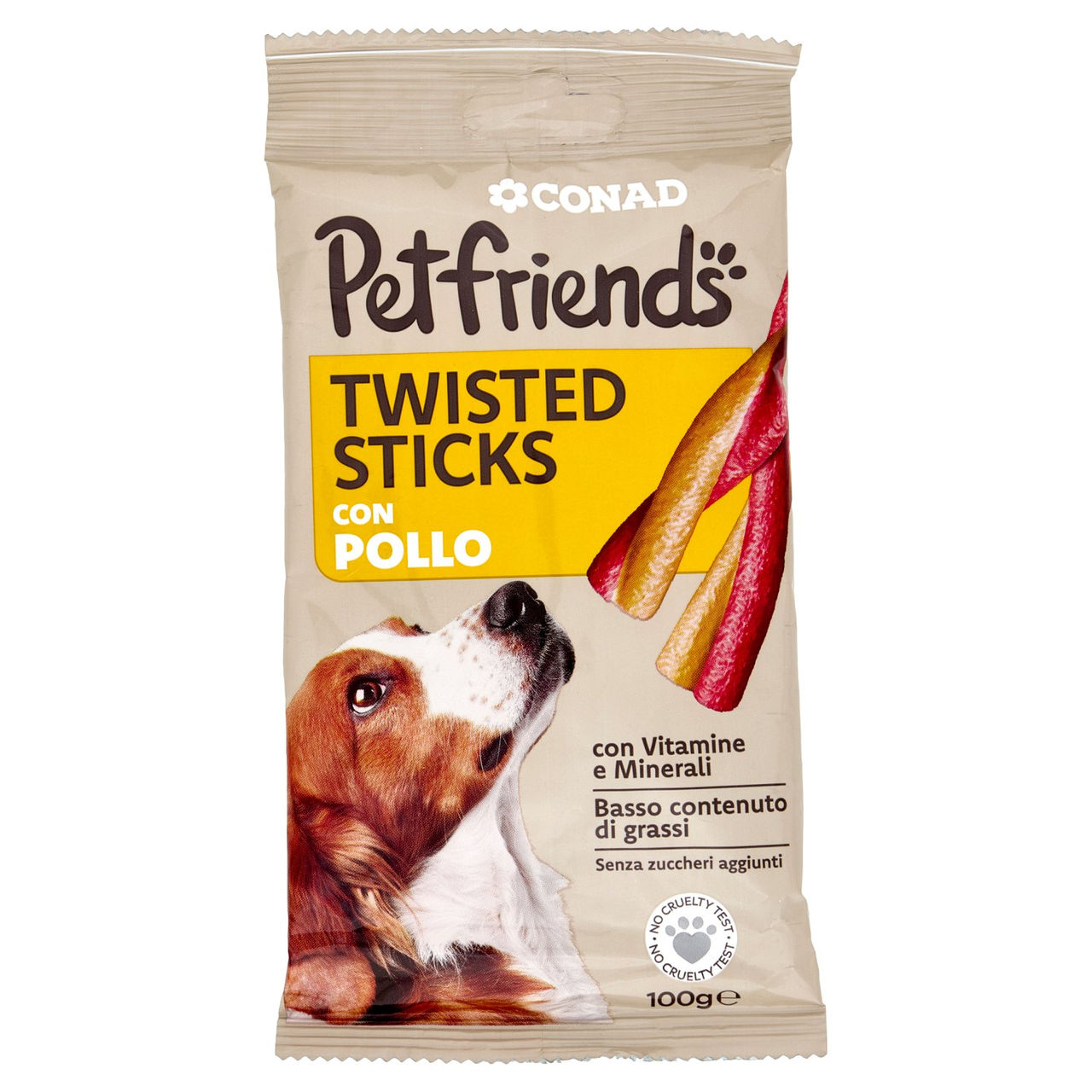 CONAD Petfriends Twisted Sticks con Pollo 100 g