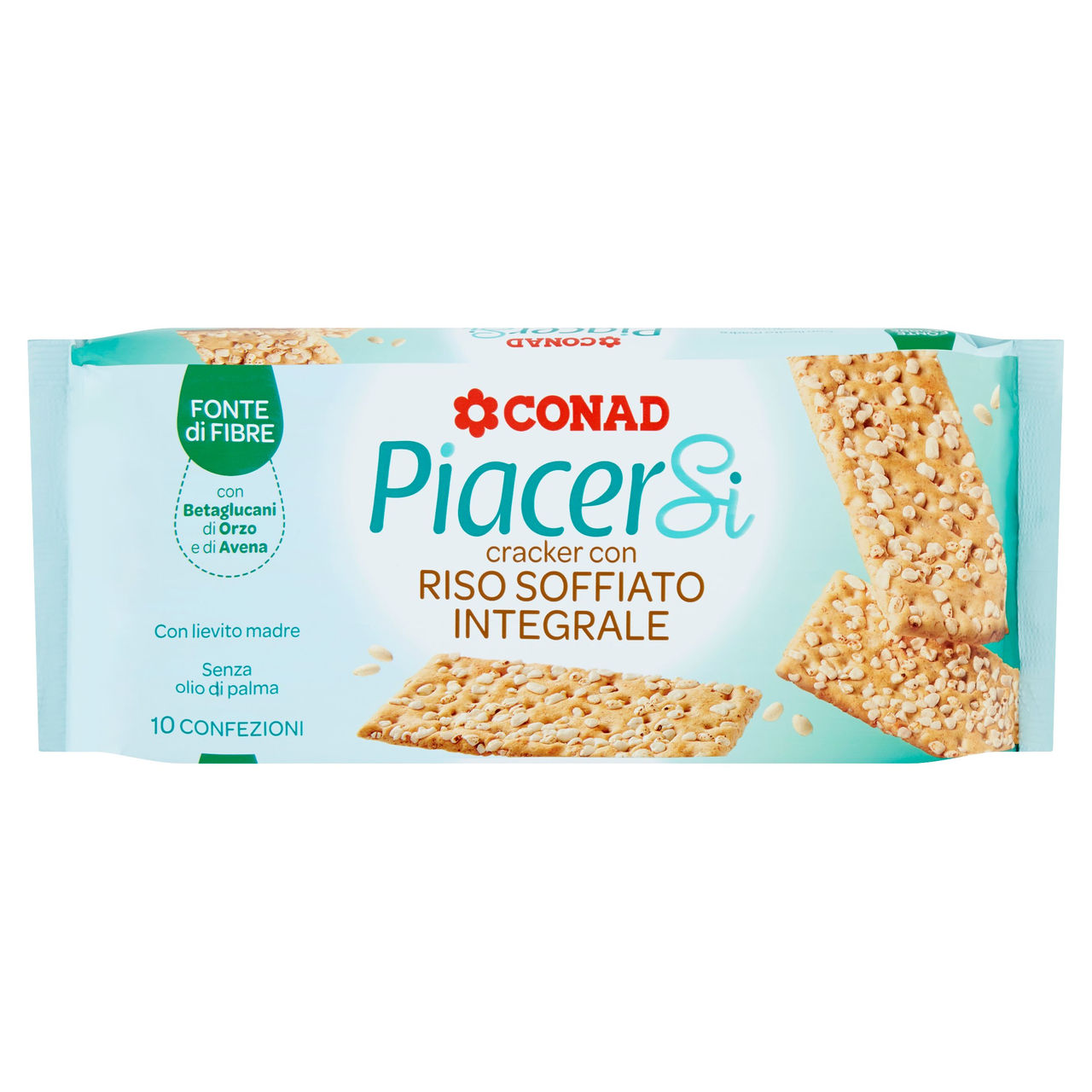 Cracker con Riso Soffiato 10 pz Piacersi Conad
