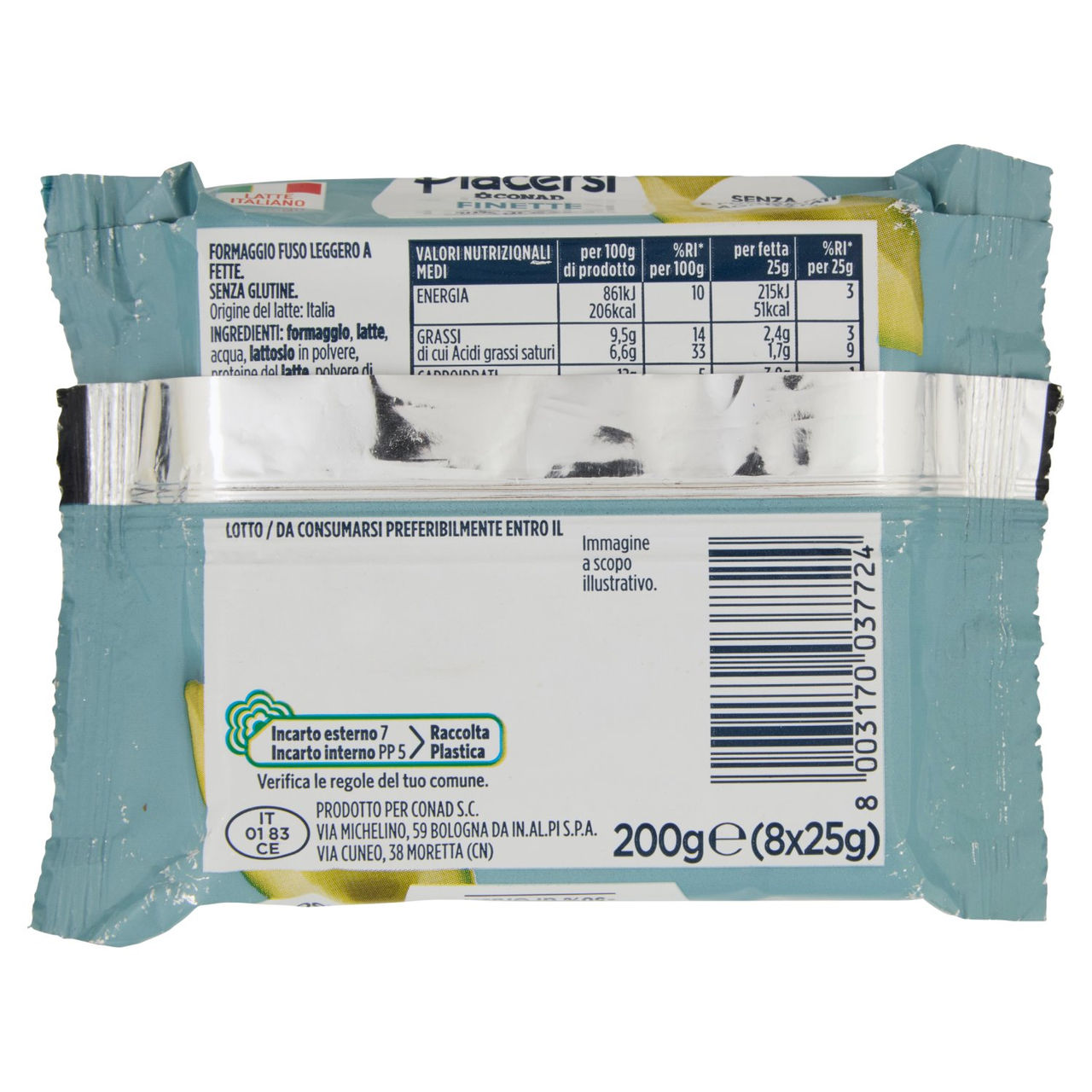 Finette 8 Fette 200 g Conad Piacersi