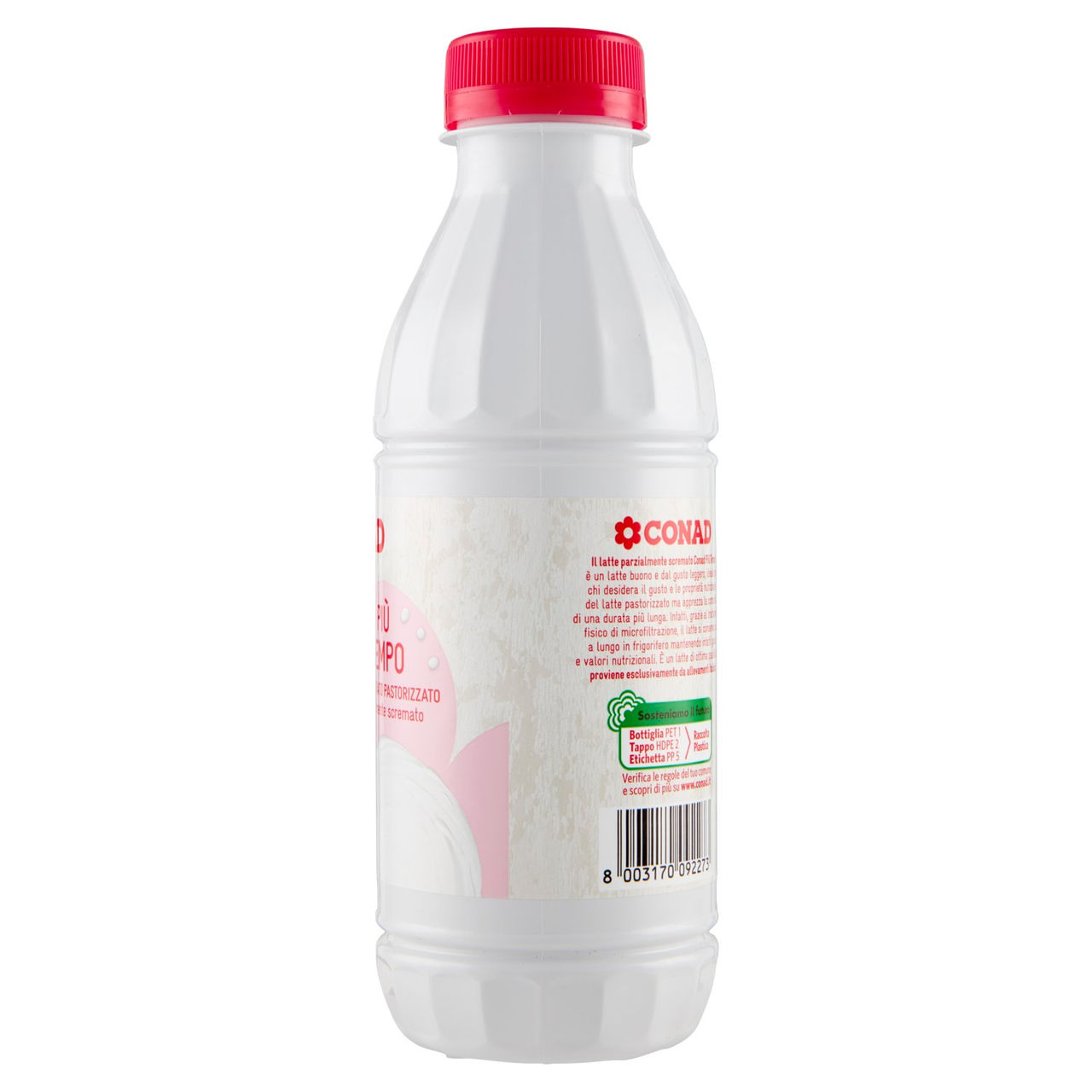 CONAD Più Tempo Microfiltrato Pastorizzato Parzialmente scremato 500 ml