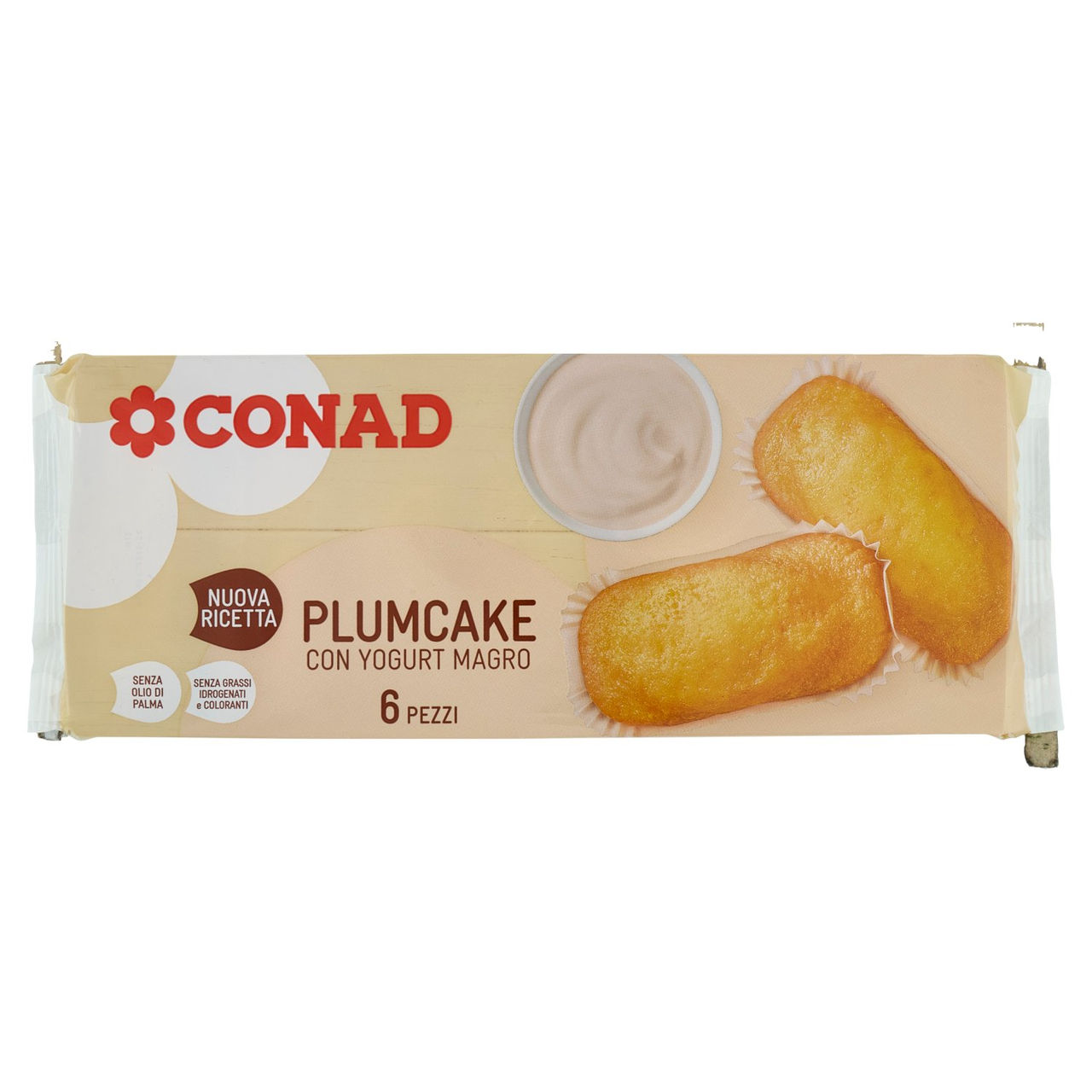 Plumcake con yogurt magro 6 pezzi Conad