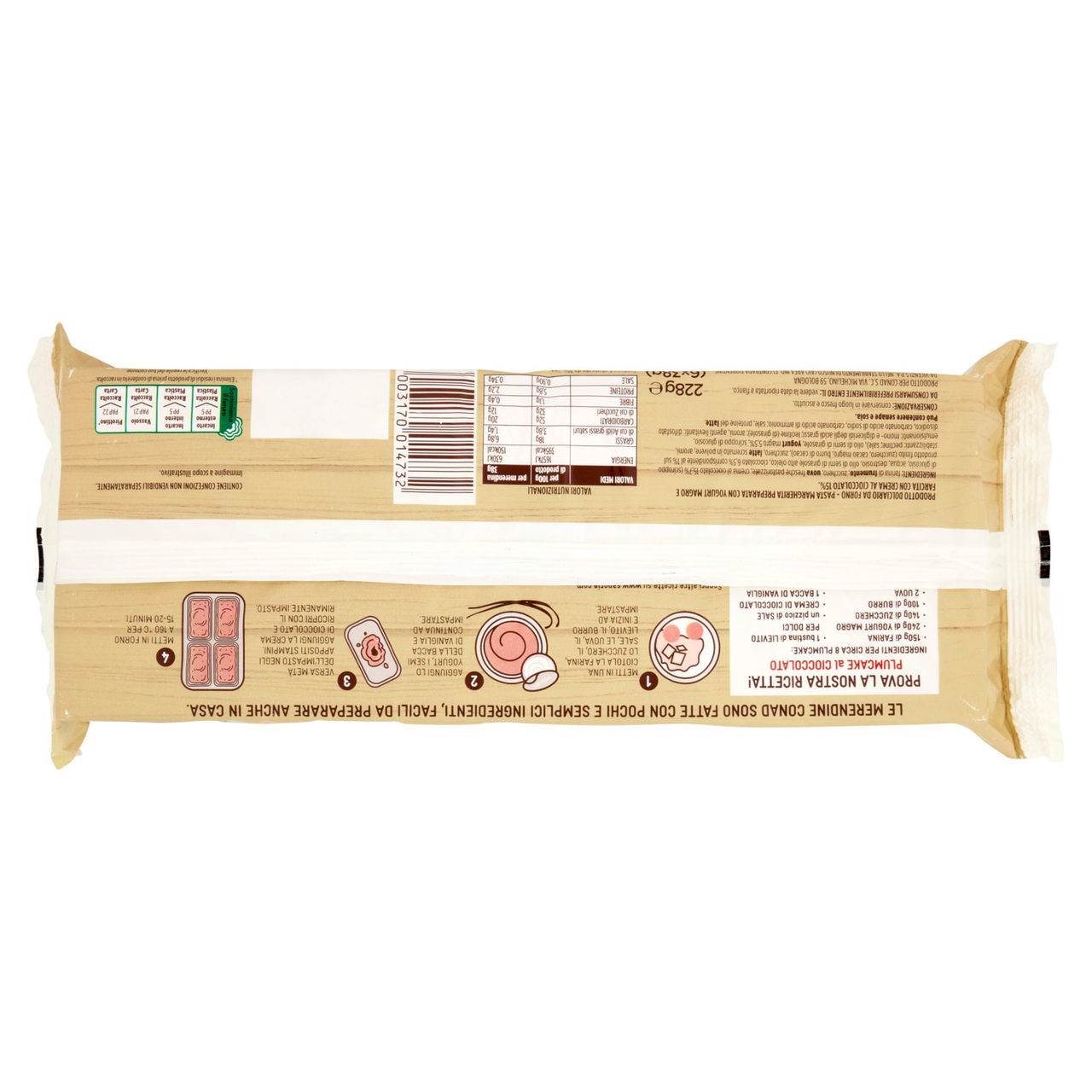 Plumcake con Yogurt Magro e Cioccolato 228 g Conad