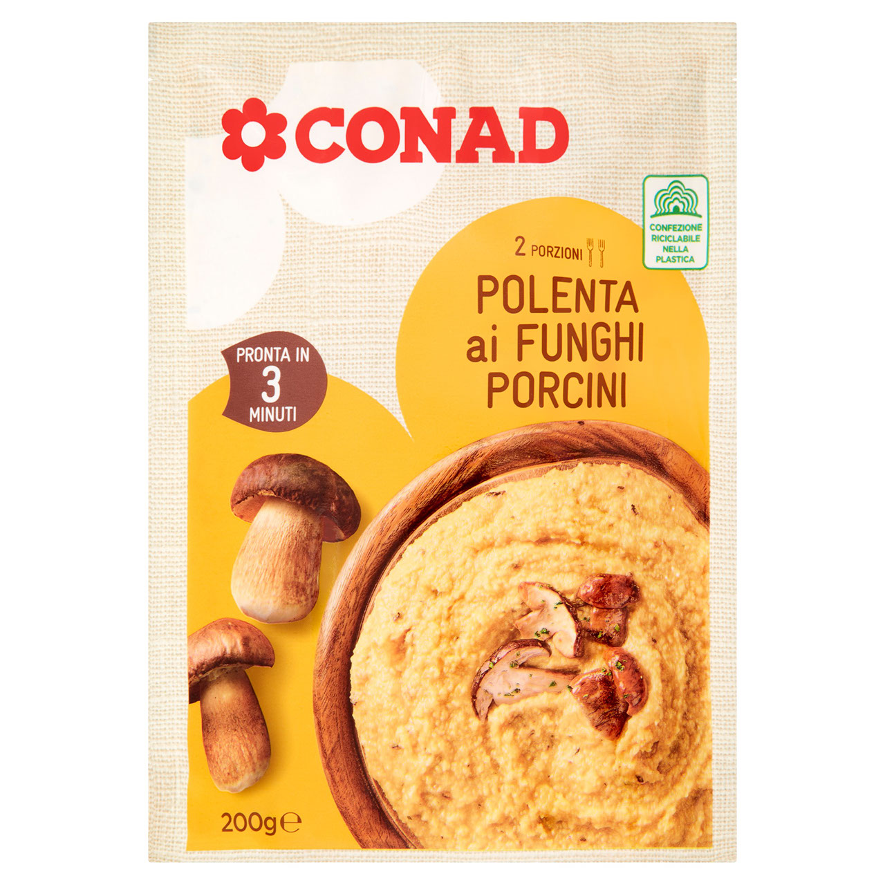 Polenta ai Funghi Porcini 200 g Conad Conad