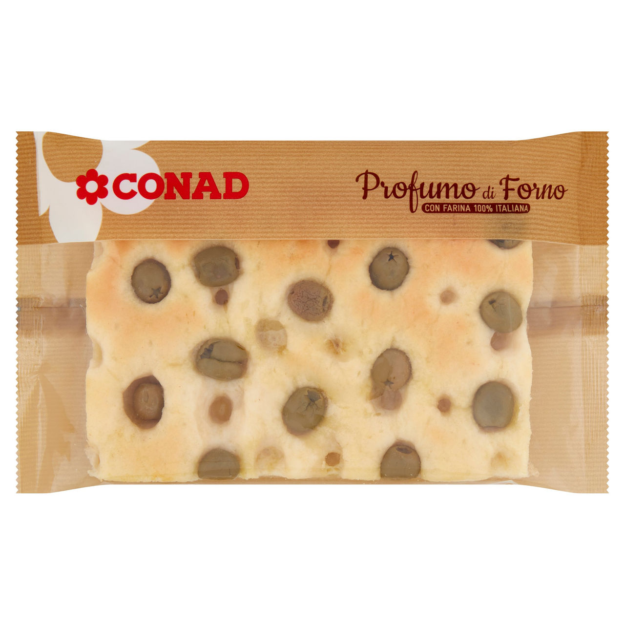 CONAD Profumo di Forno Focaccia alla genovese con Olive 170 g