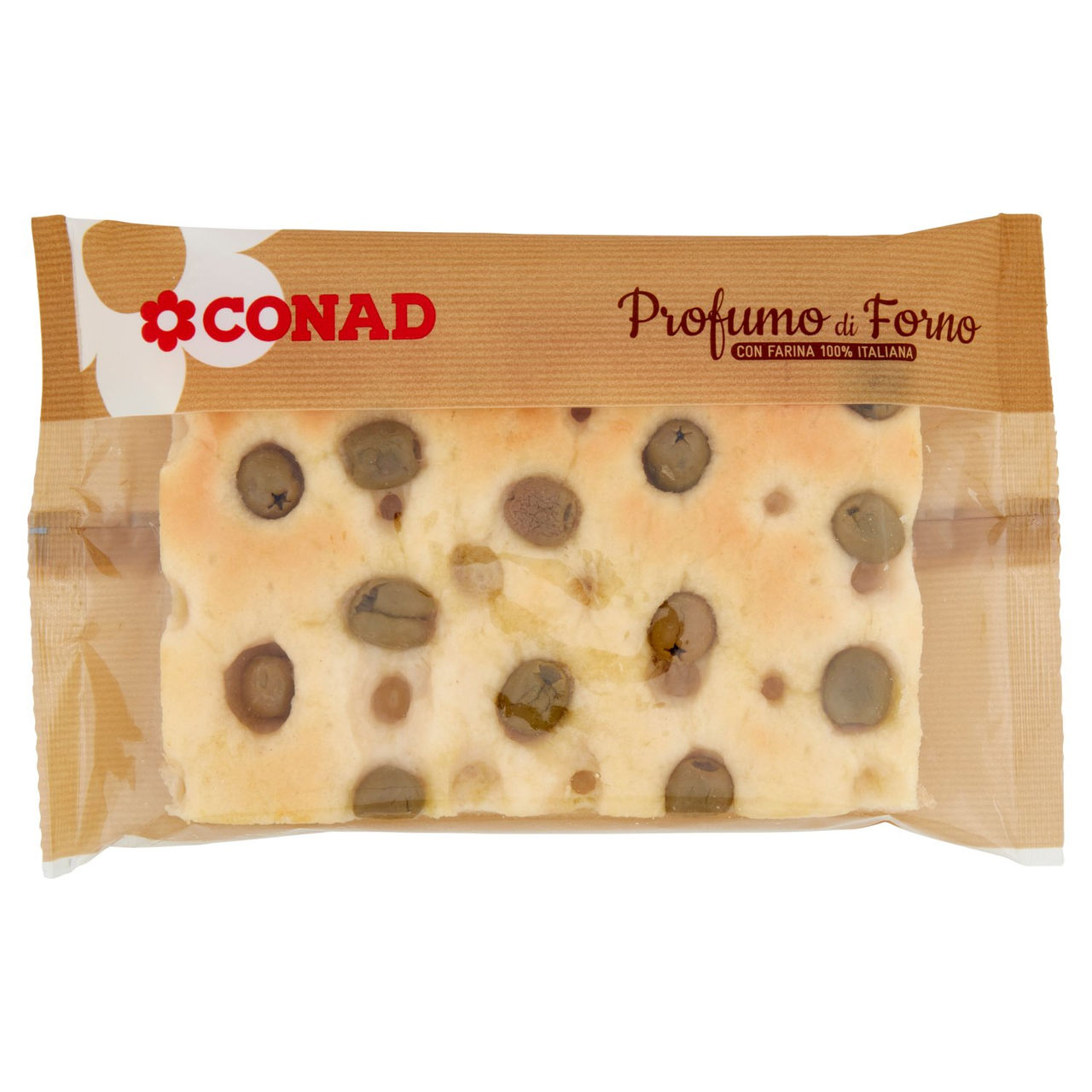 CONAD Profumo di Forno Focaccia alla genovese con Olive 170 g