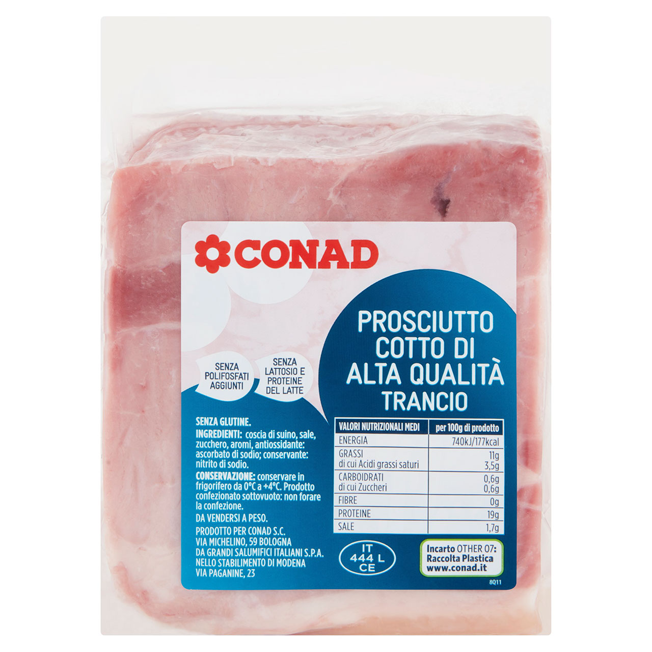 CONAD Prosciutto Cotto di Alta Qualità Trancio