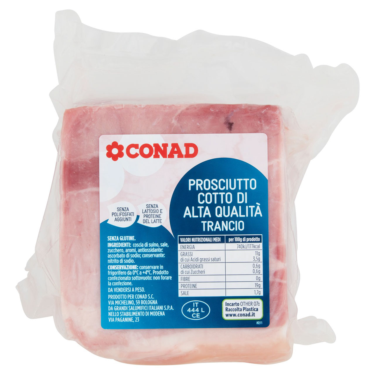 CONAD Prosciutto Cotto di Alta Qualità Trancio