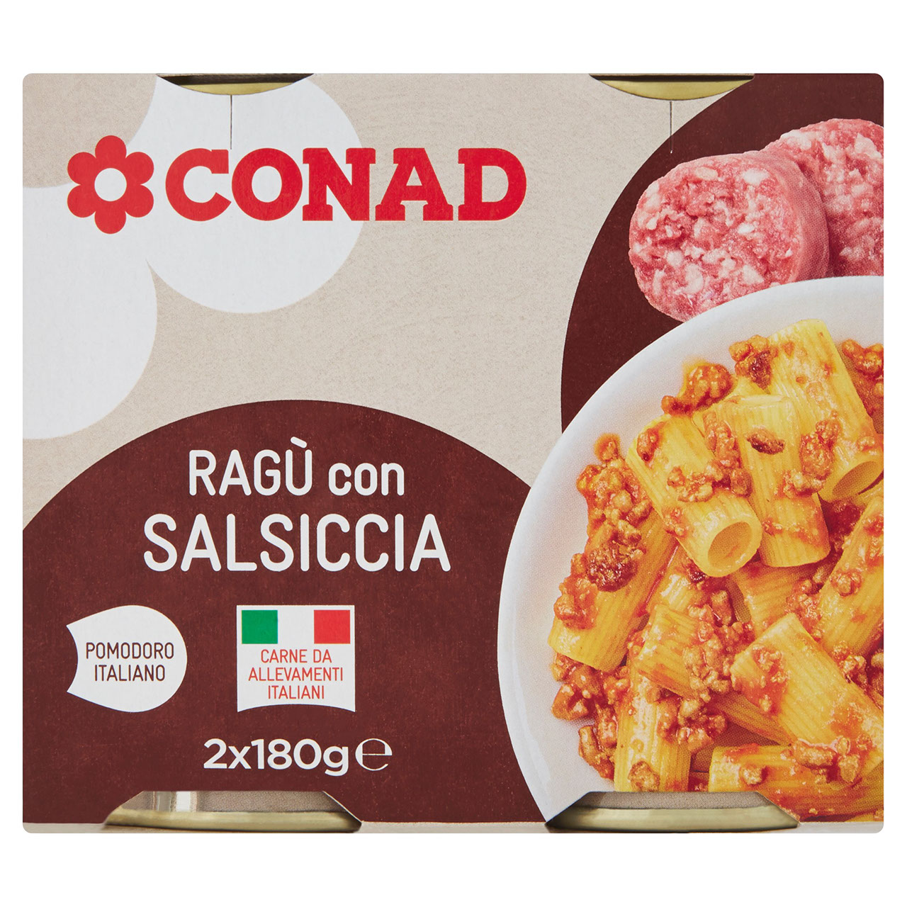 Ragù con Salsiccia 2x180g Conad in vendita online