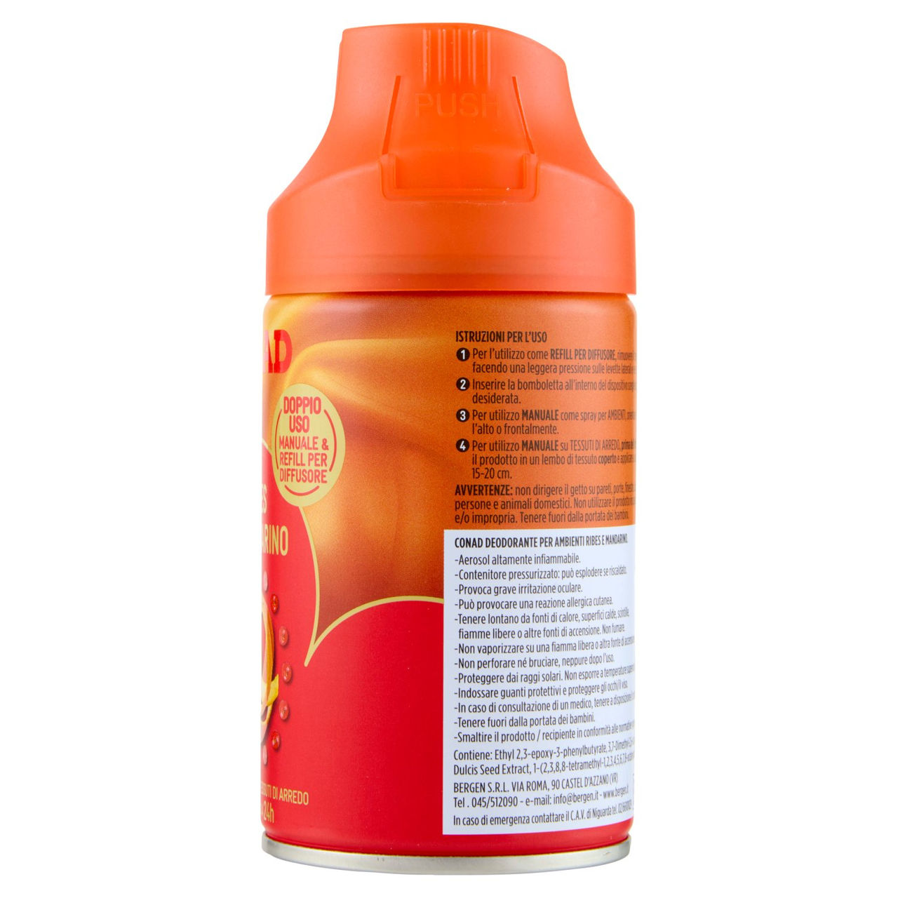 CONAD Ribes e Mandarino Spray per Ambienti e Tessuti di Arredo 250 ml
