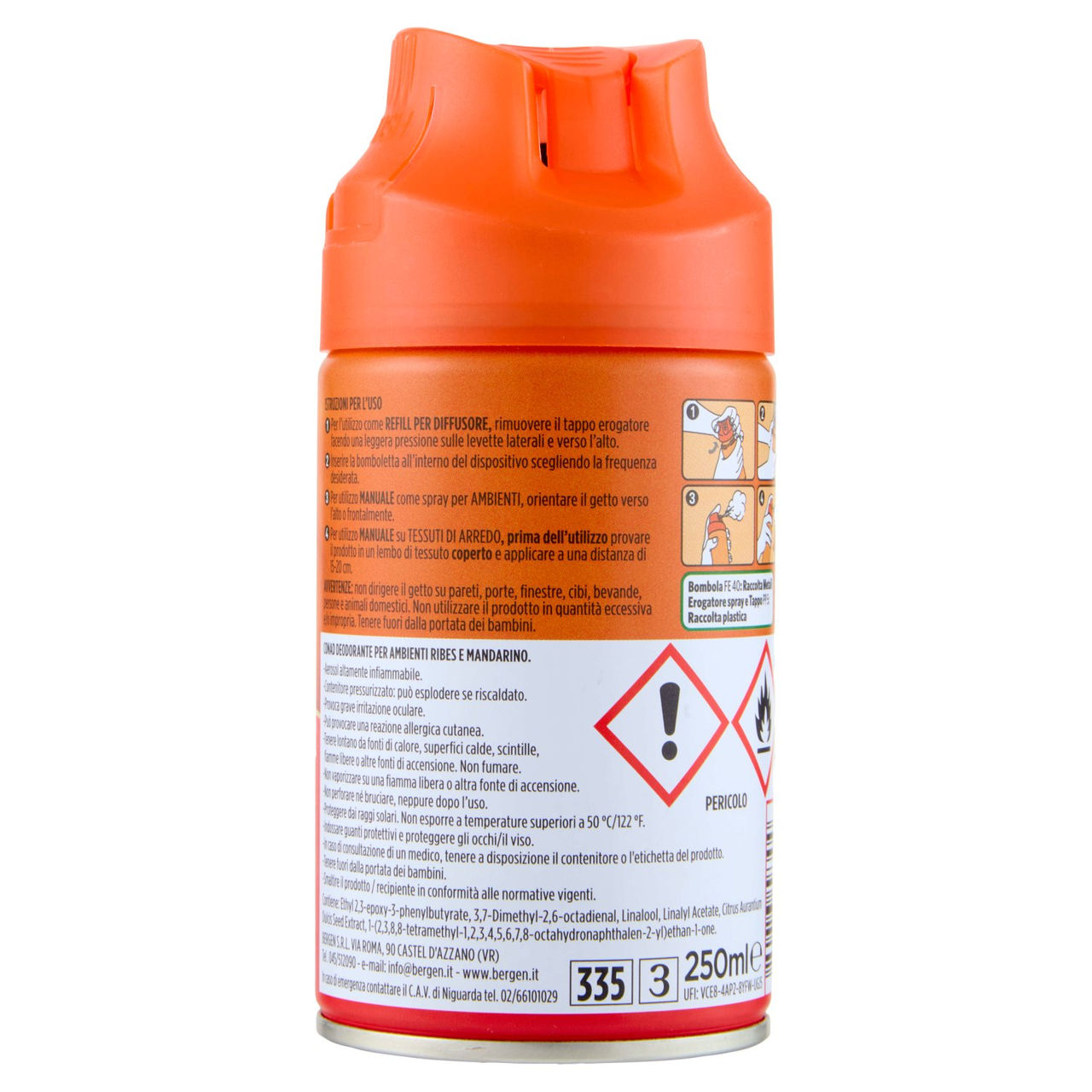 CONAD Ribes e Mandarino Spray per Ambienti e Tessuti di Arredo 250 ml