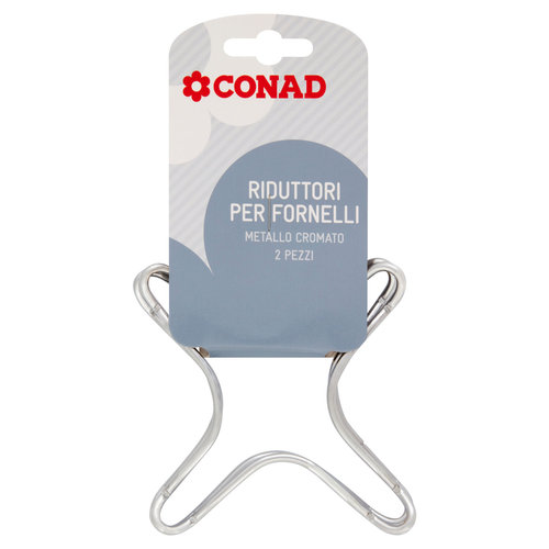CONAD Riduttori per Fornelli Metallo Cromato 2 pz