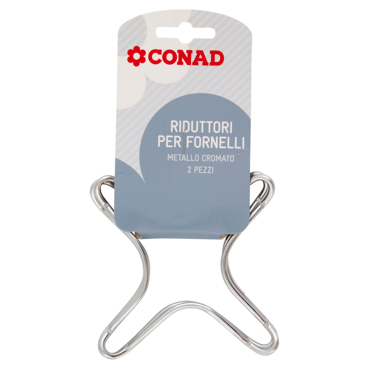 CONAD Riduttori per Fornelli Metallo Cromato 2 pz