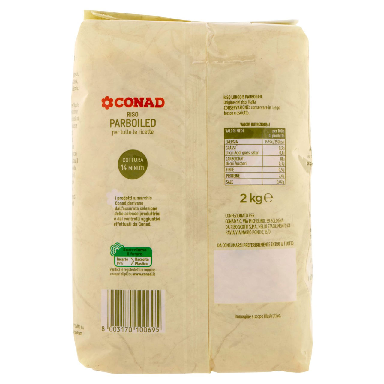 CONAD Riso Parboiled per tutte le ricette 2 kg
