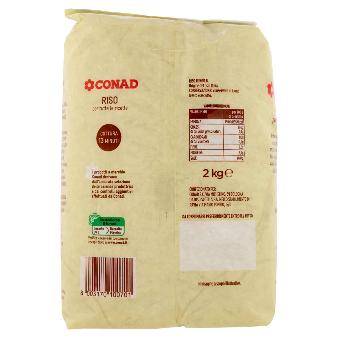 CONAD Riso per tutte le ricette 2 kg