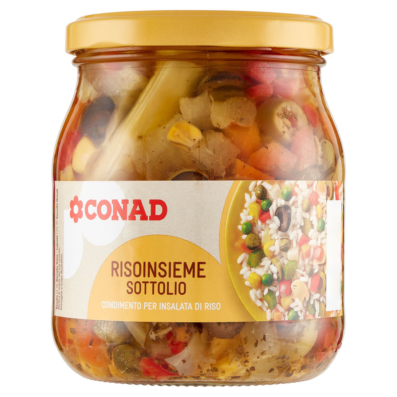 CONAD Risoinsieme Sottolio Condimento per Insalata di Riso 530 g