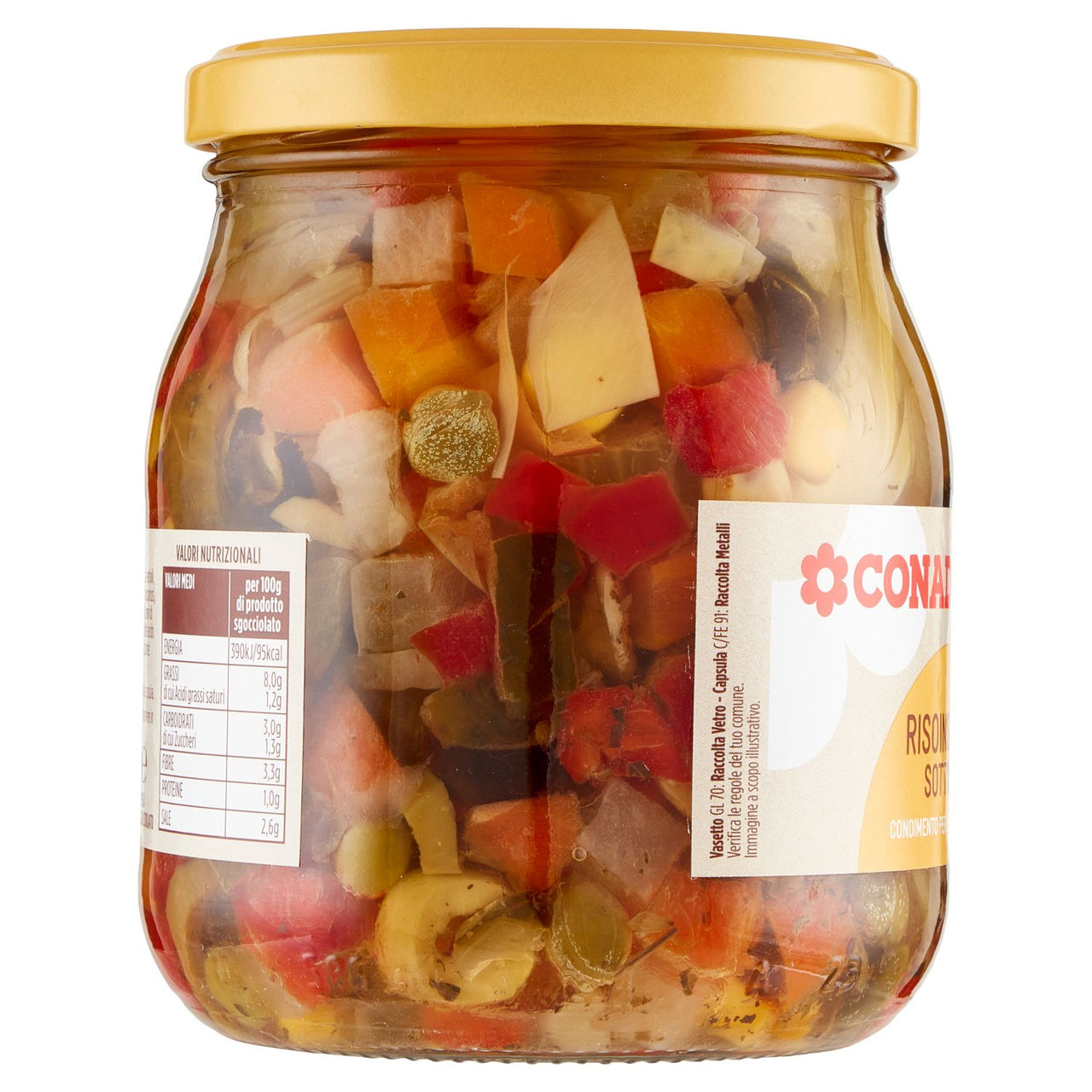 CONAD Risoinsieme Sottolio Condimento per Insalata di Riso 530 g