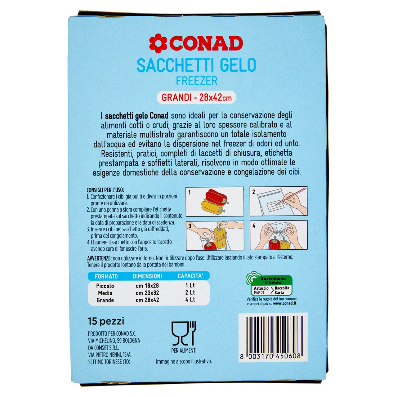 Sacchetti Gelo Grandi Conad in vendita online