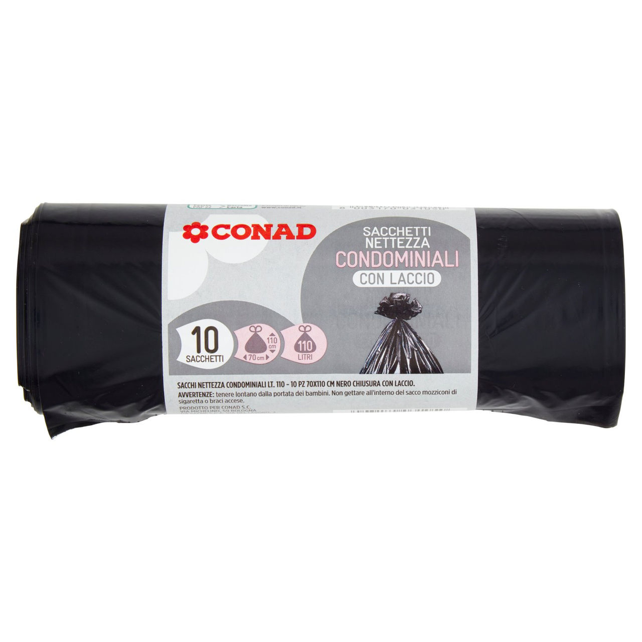 Code H 200 sacchetti per rifiuti in plastica resistenti da 1,2 mm di spessore con coulisse rinforzata, compatibili con SimpIehuman Code H White bidoni della spazzatura da 8 galloni/30-40 litri GRAND