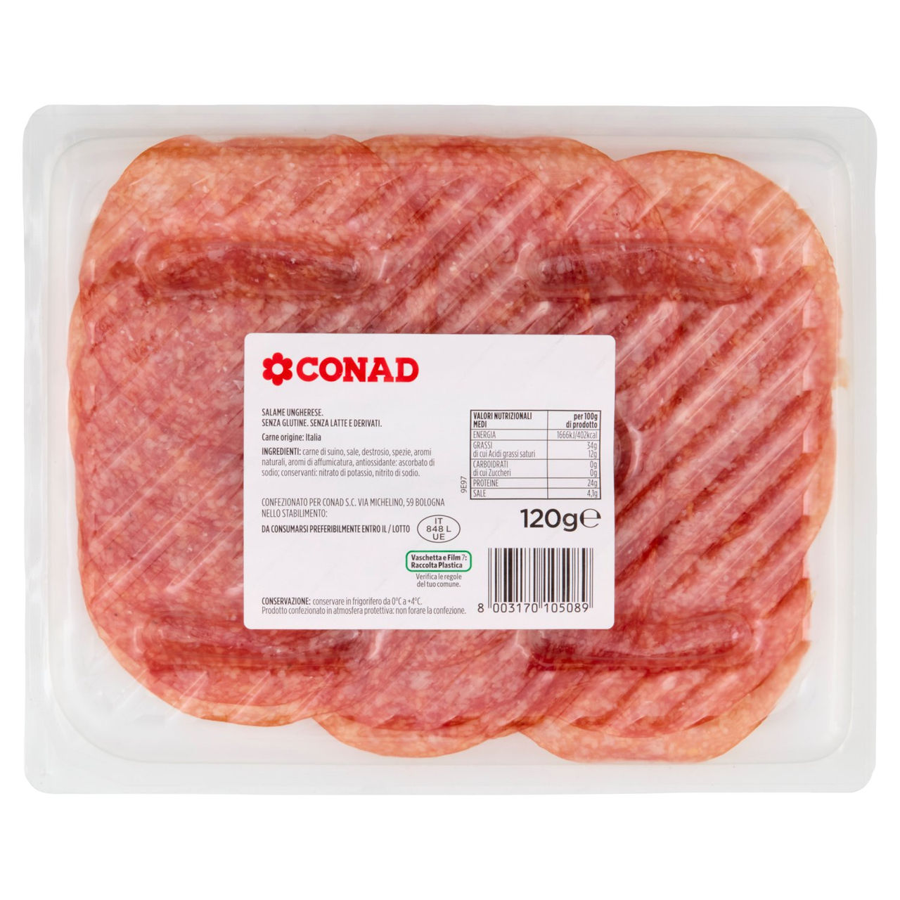CONAD Salame Ungherese 120 g