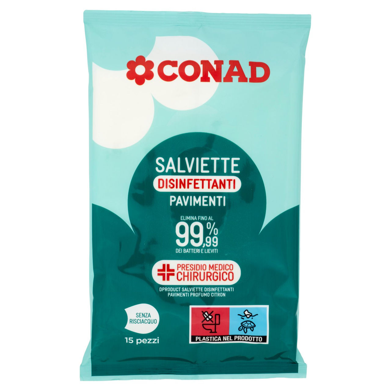 CONAD Salviette Disinfettanti Pavimenti 15 pz