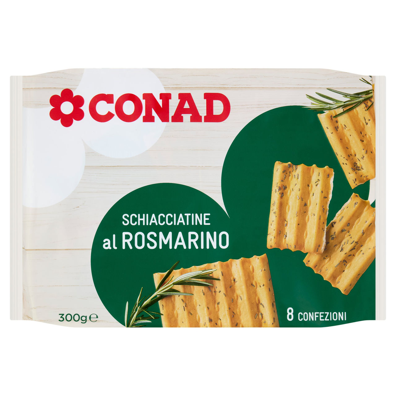 Schiacciatine al Rosmarino 8 x 37,5 g Conad online